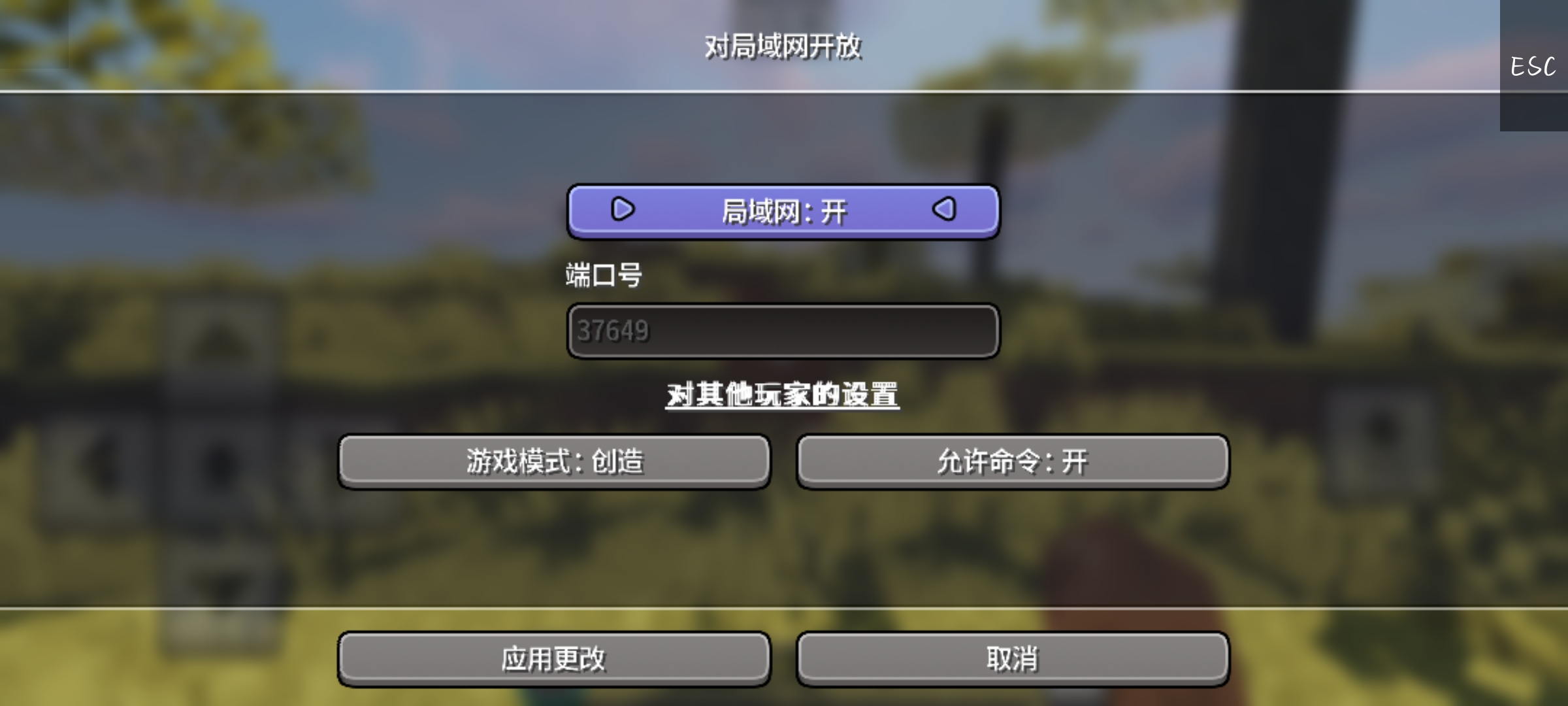 对局域网开放